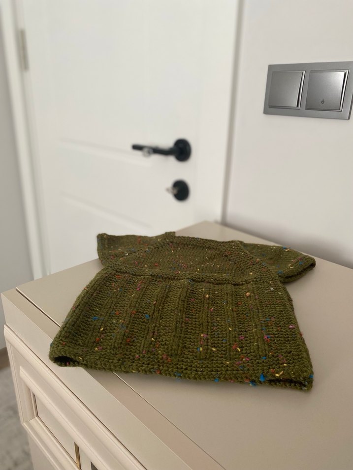 Tatlımı tatlı yandan düğmeli kız bebek yeleği - Görsel 5