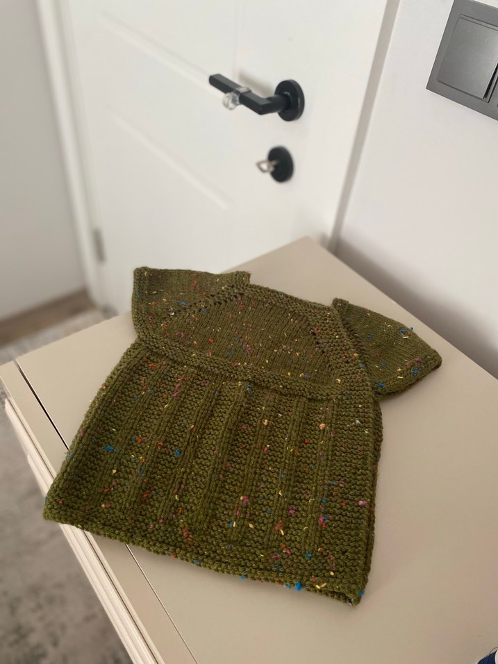 Tatlımı tatlı yandan düğmeli kız bebek yeleği - Görsel 3