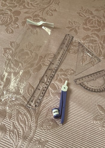 Şeffaf Cetvel ve Pergel Seti - Görsel 3