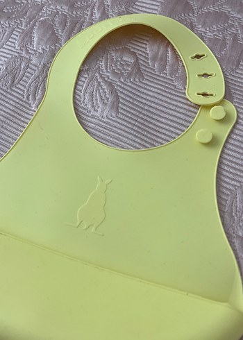 Pastel Sarı Bebek Mama Önlüğü - Görsel 3