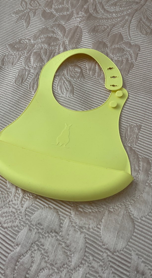 Pastel Sarı Bebek Mama Önlüğü - Görsel 2