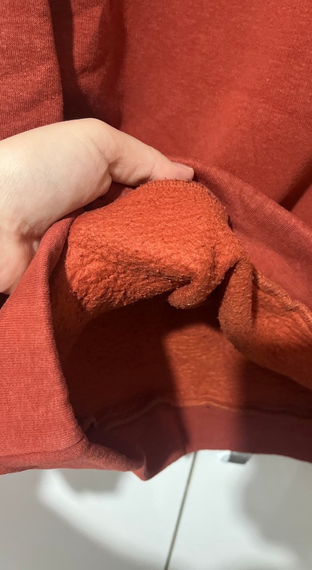 Koyu Turuncu  Kadın Sweatshirt, Salaş Kesim - Görsel 5