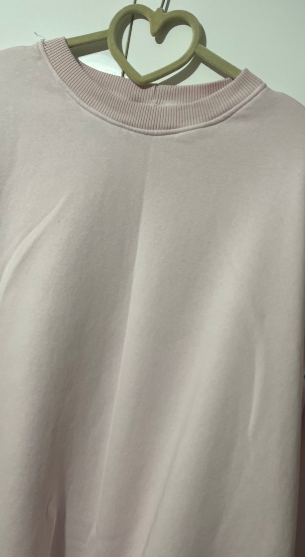 Pembe Basic Kadın Sweatshirt - Görsel 2