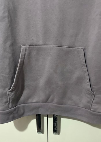 Gri Oversize Kadın Sweatshirt - Görsel 4