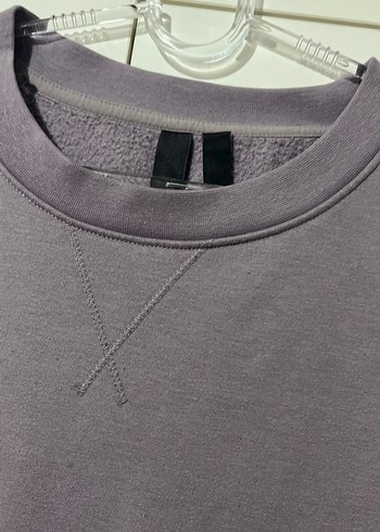Gri Oversize Kadın Sweatshirt - Görsel 3