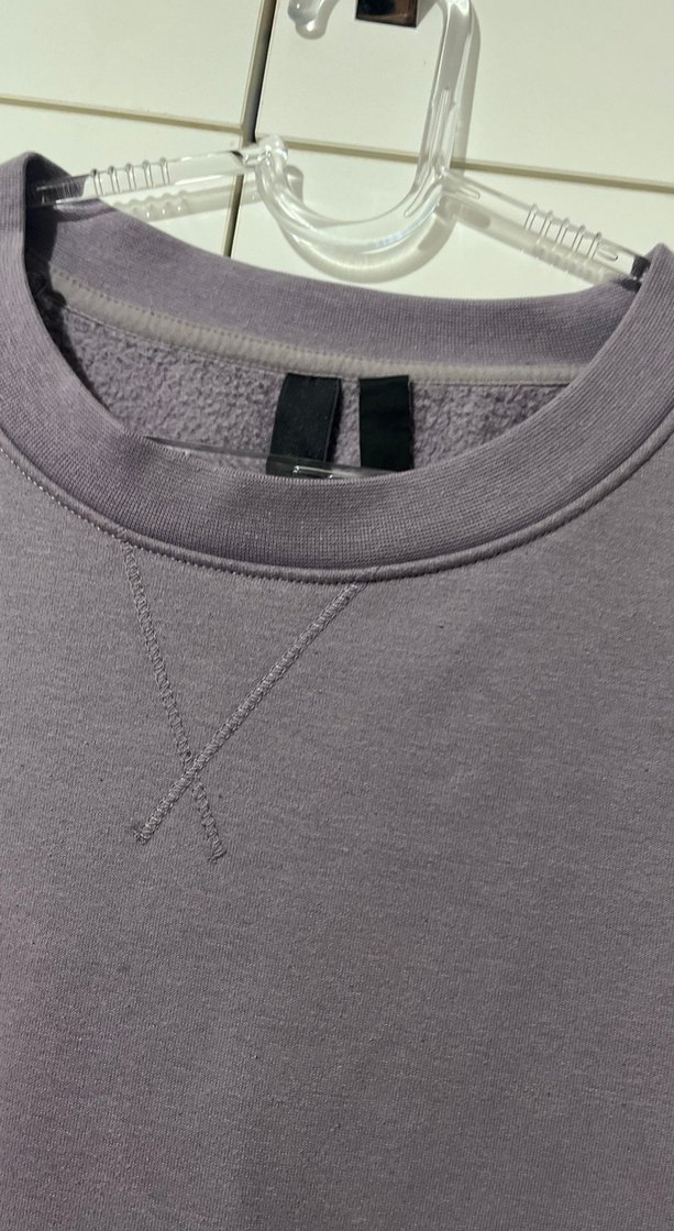 Gri Oversize Kadın Sweatshirt - Görsel 3