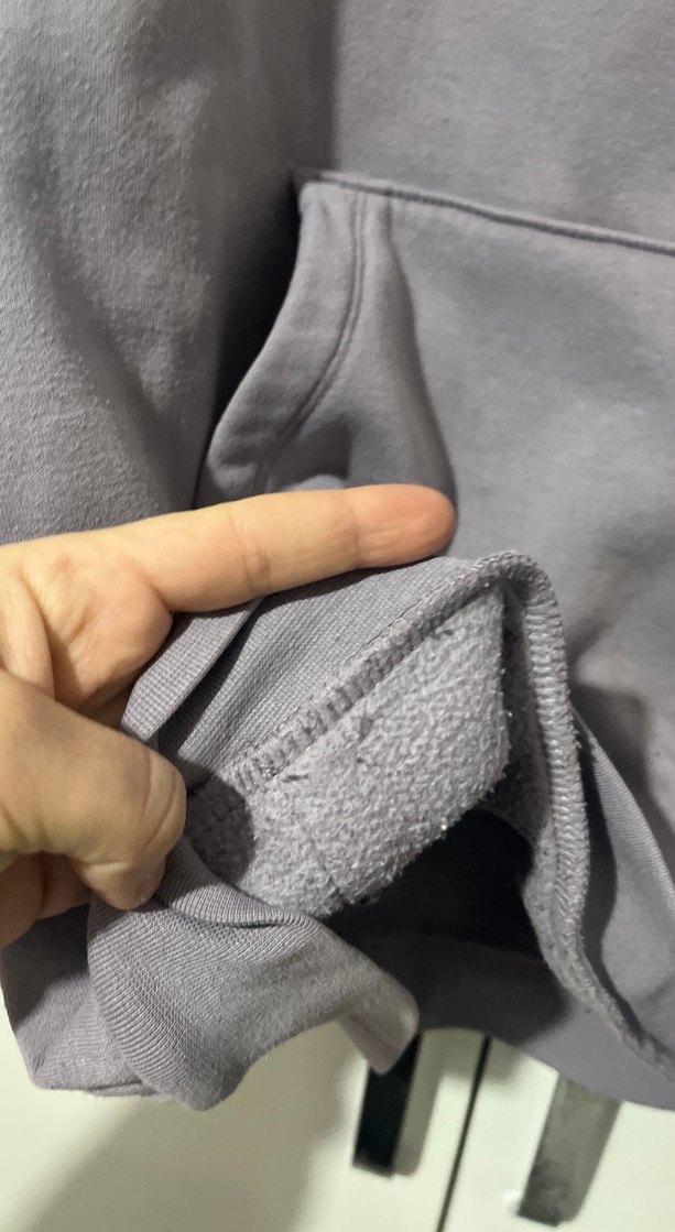 Gri Oversize Kadın Sweatshirt - Görsel 5