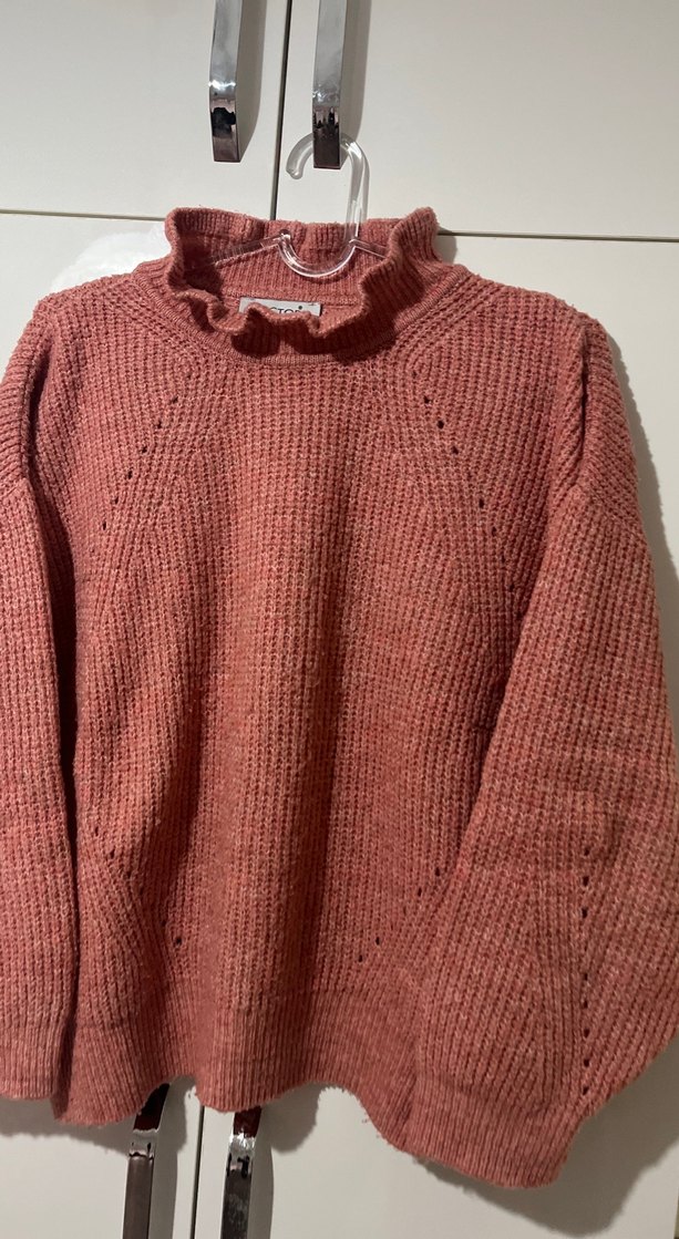 Pudra  Yumuşak Örgü Kadın Kazak - Görsel 2