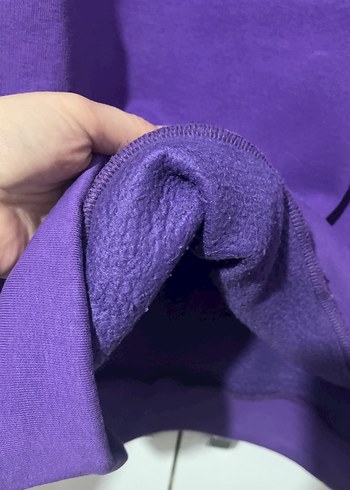 Mor Kadın Bisiklet Yaka Sweatshirt - Görsel 5