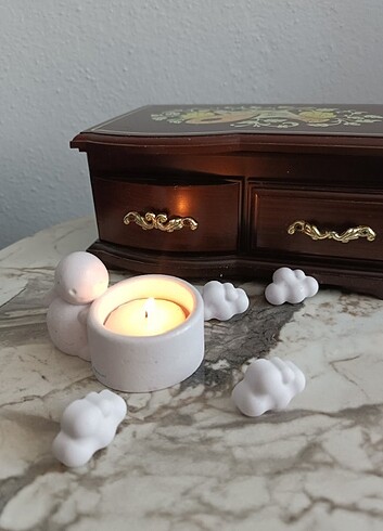 Tasarımcı Sevimli Tavşan Tealight Mum Tutucu