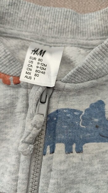 H&M Kışlık Erkek bebek tulum 9-12 ay