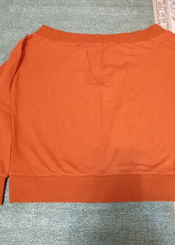 s Beden Kadın Kahverengi Pamuklu Salaş Sweatshirt