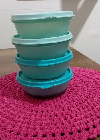  Beden Turkuaz Pastel Saklama Kapları Seti