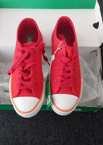 Benetton Benetton Kırmızı Kadın Spor Ayakkabı