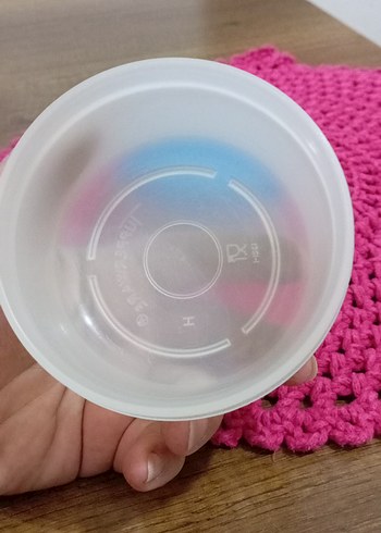  Beden pembe Renk Pastel Renkli Plastik Saklama Kapları