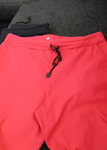 Kadın Kırmızı Mini Dar Kesim Kumaş Pantolon - Görsel 5