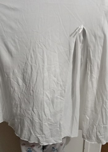 Beyaz V Yakalı gecelik set halinde - Görsel 8