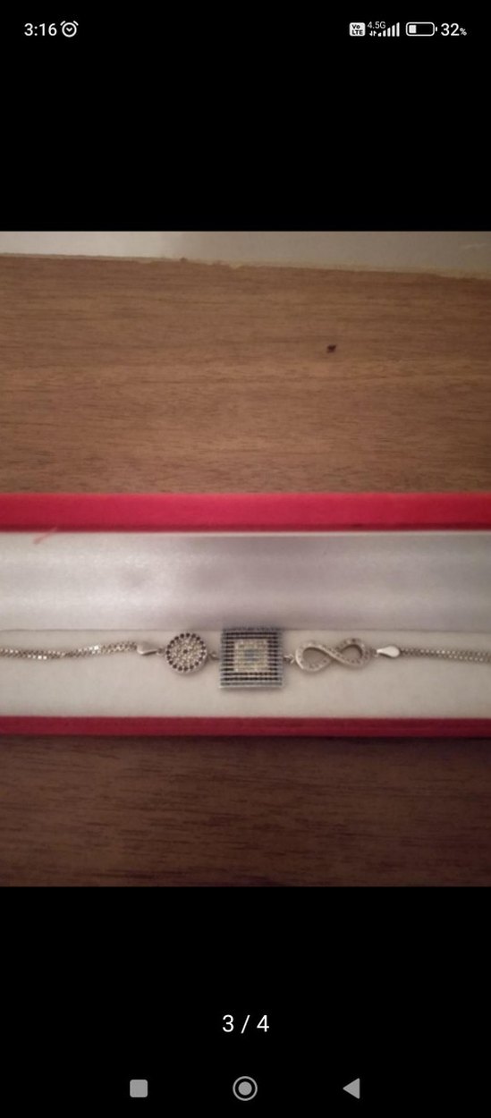 İnce Zincirli Bohem Kadın Bileklik - Görsel 3