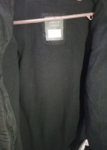 Siyah Fermuarlı Uzun mont - Görsel 4