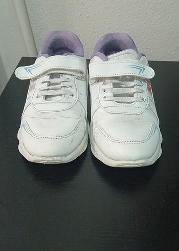 Kız Çocuk Beyaz Cırt Cırtlı Spor Ayakkabı - Görsel 2