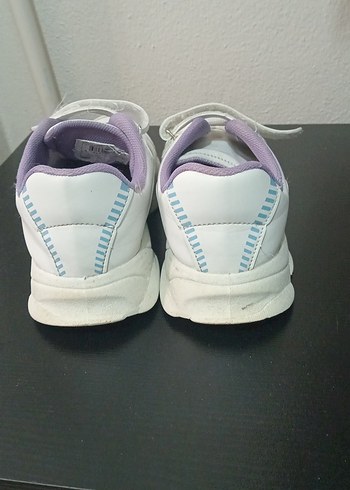 Kız Çocuk Beyaz Cırt Cırtlı Spor Ayakkabı - Görsel 5