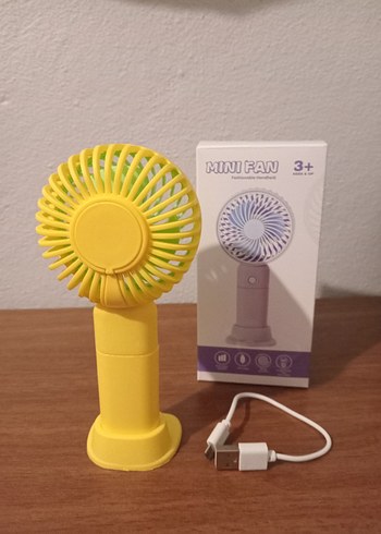 sarı Mini Taşınabilir El Vantilatörü - Görsel 5