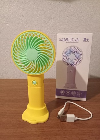 sarı Mini Taşınabilir El Vantilatörü - Görsel 6