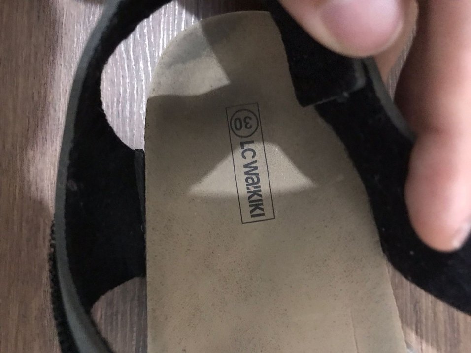 Gri Erkek Çocuk Tokalı Sandalet - Görsel 4