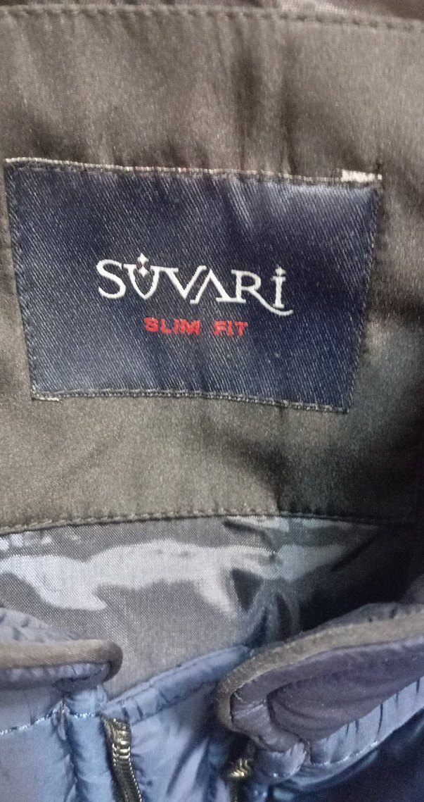 Erkek Mavi Kapitone Fermuarlı Mont - Görsel 5