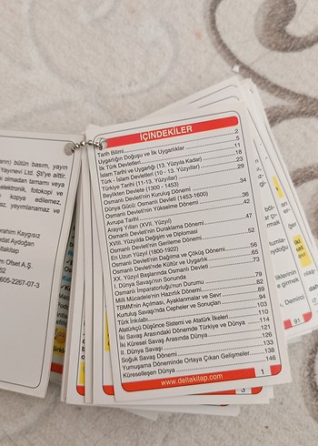 Beden AYT Tarih Soru Kartları YKS 2. Oturum