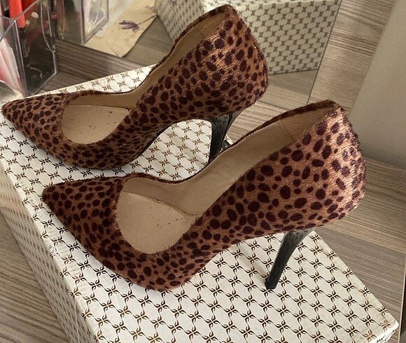 Yeni leopar stiletto