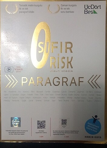 0 Risk Paragraf Üç Dört Beş Yayınları 