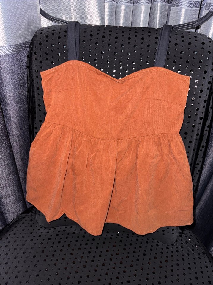 Kahverengi Süet Askısız Kız Yeleği - Görsel 4