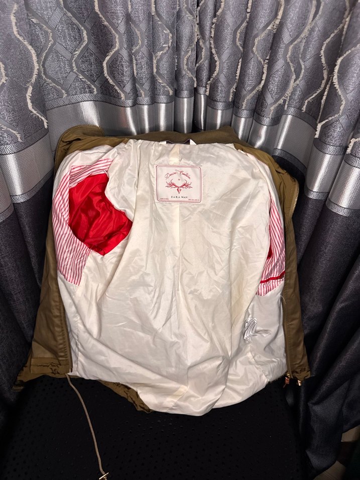 Bej Fermuarlı Kadın ERKEK  Ceket - Görsel 3