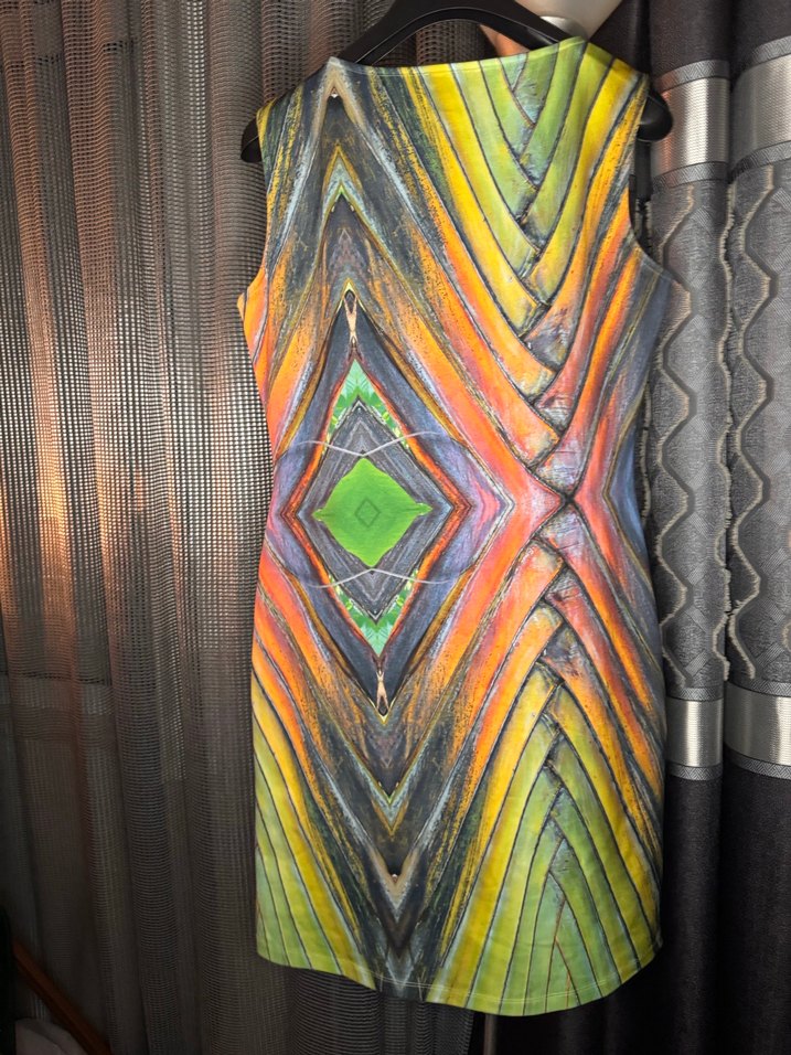 Kadın Çok Renkli Pilili V Yakalı Uzun Elbise - Görsel 3