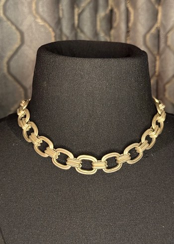 Kısa Zincir Detaylı Kolye - Görsel 4