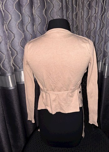 Koton Bej Kadın Süet Salaş Hırka - Görsel 6