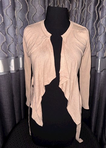 Koton Bej Kadın Süet Salaş Hırka - Görsel 2