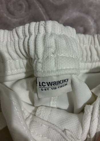 Beyaz 5-6 yaş erkek çocuk pantolon - Görsel 2