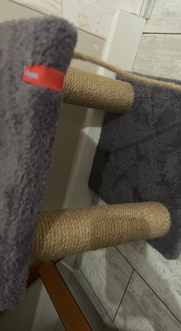 Gri ve Sarı Kedi Tırmalama Tahtası - Görsel 3