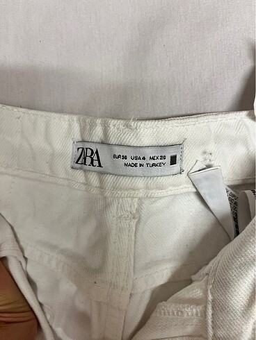 36 Beden beyaz Renk Zara jean