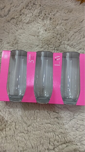 3lü ince su bardağı
