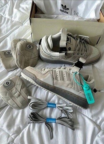 Adidas Bad Bunny x Adidas Forum Buckle Low Grey