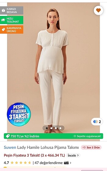 Suwen hamile&lohusa pijama tak+sabahlık - Görsel 8