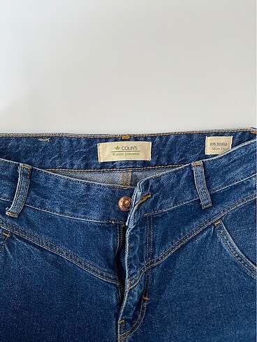 26 Beden Colins mom fit kot pantalon