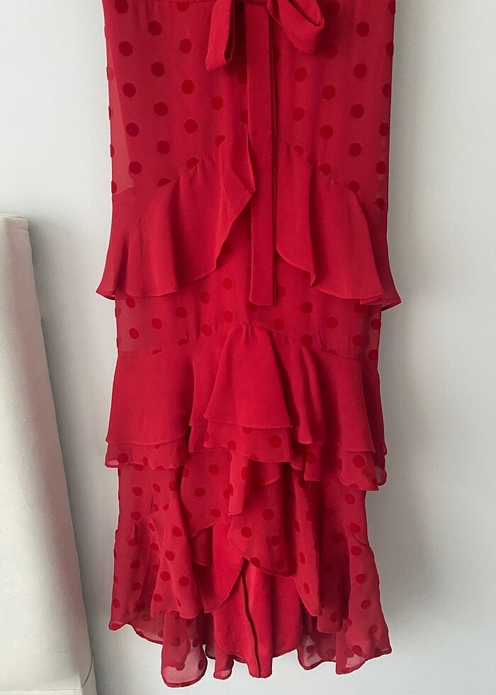 DCEY Kırmızı abiye elbise - Görsel 4