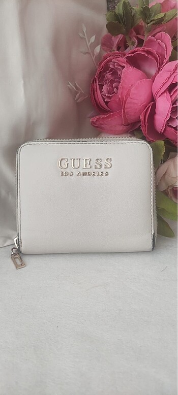 Guess Orijinal Guess Krem Cüzdan