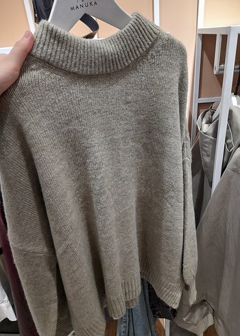 Yeşil Kadın Yün Kazak - Manuka - Görsel 4