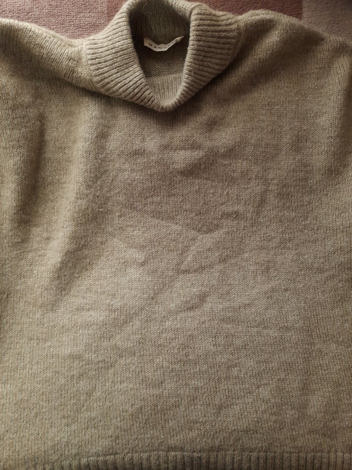 Yeşil Kadın Yün Kazak - Manuka - Görsel 2