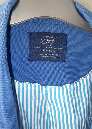 Zara Mavi Denim Kadın Blazer Ceket